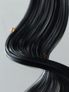 Strand of shiny black hair Royalty Free Stock Photo