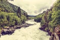 Stranda river in mountains, Norway.