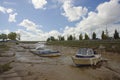Stranded Boats next to the Gironde Estuary