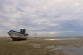 Stranded fishing boat