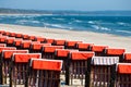Strandkorb, Strandkoerbe, beach chairs Royalty Free Stock Photo