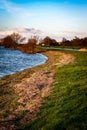 Strandline left from flooding Royalty Free Stock Photo