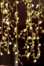 Strands of decorative Christmas lights