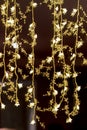 Strands of decorative Christmas lights