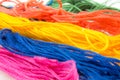 strands of soft colored cotton