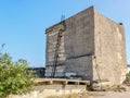 Strange building with no windows or doors