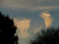 Strange Cloud Formations Royalty Free Stock Photo