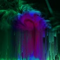 Strange Dark Green Purple Blue Black Abstract Background