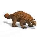 Strange dinosaur Ankylosaurus With Clipping Path Royalty Free Stock Photo