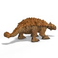 Strange dinosaur Ankylosaurus With Clipping Path Royalty Free Stock Photo