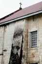 Strange Face - Baclayon Church - Philippines Royalty Free Stock Photo