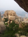 A strange geological landscape in Laoshan Scenic Area Qingdao City Shandong Province China