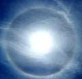 Strange rainbow around the sun