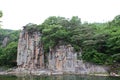 It is a strange rock cliff that almost touches the sky, and its name is Saineam.