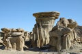 Strange Rock Formation in Bisti Badlands Valley of Dreams New Mexico Royalty Free Stock Photo