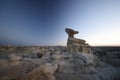 Strange Rock Formation in Bisti Badlands Valley dreams  New Mexico USA Royalty Free Stock Photo