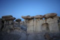 Strange Rock Formation in Bisti Badlands Valley dreams  New Mexico USA Royalty Free Stock Photo