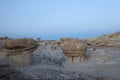 Strange Rock Formation in Bisti Badlands Valley dreams  New Mexico USA Royalty Free Stock Photo