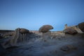 Strange Rock Formation in Bisti Badlands Valley dreams  New Mexico USA Royalty Free Stock Photo