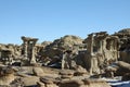 Strange Rock Formation in Bisti Badlands (Alien Throne) New Mexico