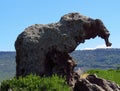 Elephant Rock Roccia dell`Elefante just outside Castelsardo, Sardinia, Italy