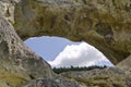 Strange Rock formation near the town of Shumen, Bulgaria, named Okoto Royalty Free Stock Photo