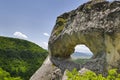 Strange Rock formation near the town of Shumen, Bulgaria, named Okoto Royalty Free Stock Photo