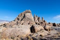 Strange rock formations in the Alabama Hills of California, USA Royalty Free Stock Photo