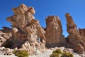 Strange rock formations in Altiplano, Bolivia Royalty Free Stock Photo