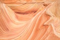 Strange sandstone shapes leading into The Wave, famous for its wavy lines of striated sandstone