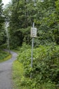 Strange and humorous sign - Caution Rest Area Ahead Royalty Free Stock Photo