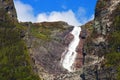 Strange waterfall at West brook pond, Gros Morne National Park, Newfoundland, Canada Royalty Free Stock Photo