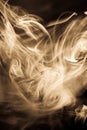 Strangely shaped puff of smoke Royalty Free Stock Photo