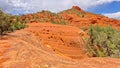 Red Rock Formation along the Hog Heaven Trail in Sedona AZ Royalty Free Stock Photo