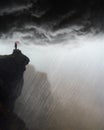 Surreal Storm, Rain, Mountain, Weather Royalty Free Stock Photo