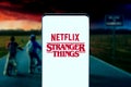 The Stranger Things logo Royalty Free Stock Photo