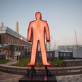 Strangers in the Light by Victor Engbers and Ina Smit at Battersea Power Station light festival