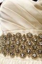 Strapless wedding dress Royalty Free Stock Photo