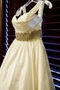 Strapless wedding dress Royalty Free Stock Photo