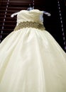 Strapless wedding dress Royalty Free Stock Photo