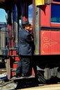 Strasbirg, PA: Conductor on Train Platform