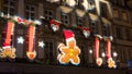 Strasboug December 2015 .Christmas decoration at Strasbourg, Alsace