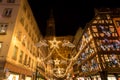 Strasboug December 2015 .Christmas decoration at Strasbourg, Alsace