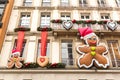 Strasboug December 2015 .Christmas decoration at Strasbourg, Alsace