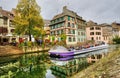 Strasbourg, Alsace, France. Traditional half timbered houses of Petite France. Royalty Free Stock Photo