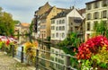Strasbourg, Alsace, France. Traditional half timbered houses of Petite France. Royalty Free Stock Photo