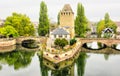 Strasbourg, Alsace, France. Traditional half timbered houses of Petite France. Royalty Free Stock Photo