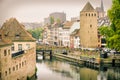 Strasbourg, Alsace, France. Traditional half timbered houses of Petite France. Royalty Free Stock Photo