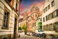 Strasbourg, Alsace, France. Traditional half timbered houses of Petite France. Royalty Free Stock Photo