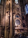 Astronomical clock at the Strasburg Cathedral, France. Royalty Free Stock Photo
